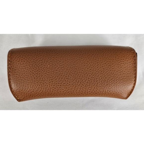 RAY-BAN BROWN LEATHER STYLE EYEGLASS / SUNGLASS CASE – CLASSIC VINTAGE FITS MOST - Picture 3 of 10
